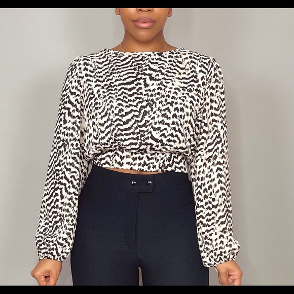 Printed Open Back Top - Picture 2 of 2